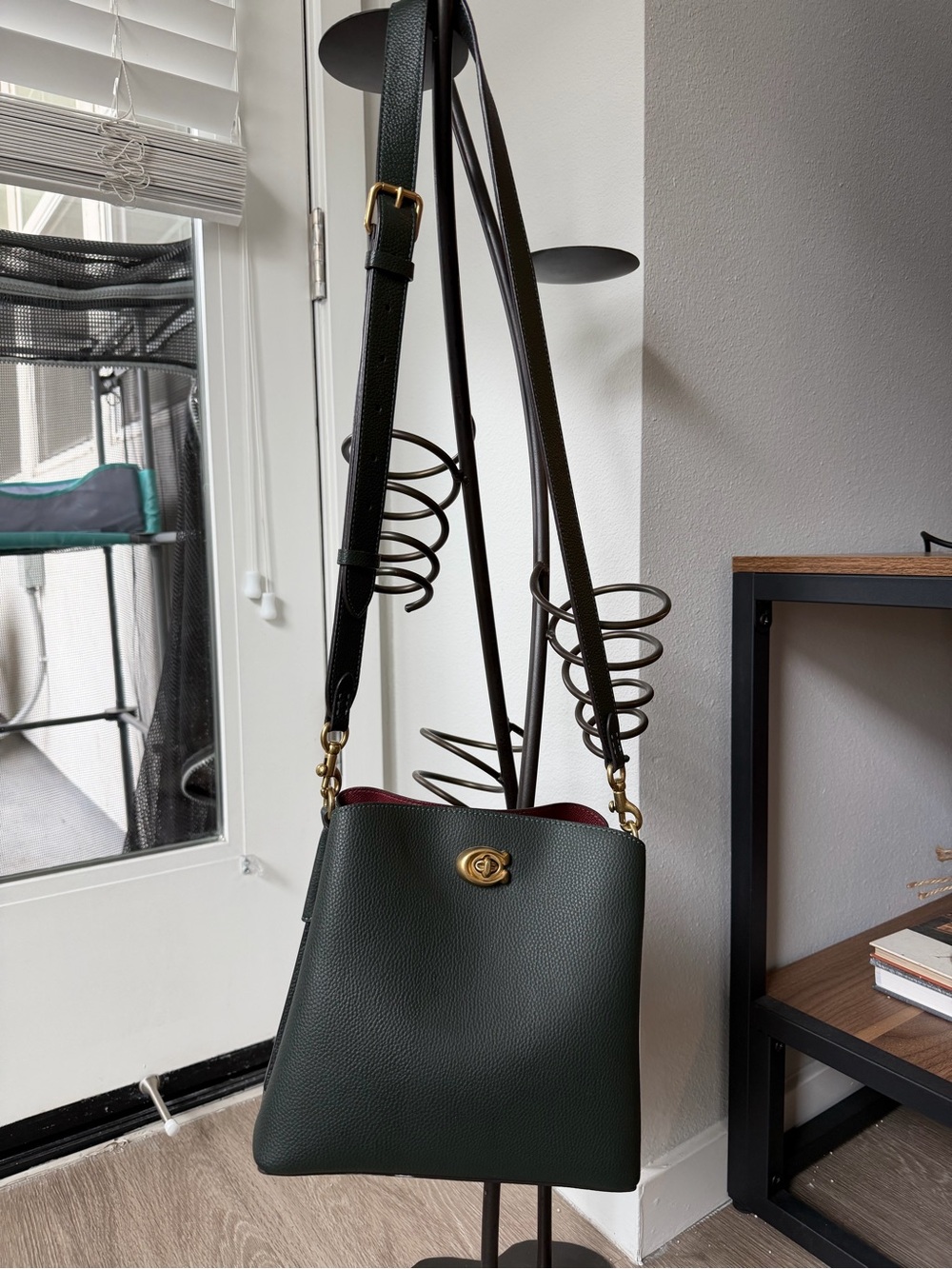 Dark Green Coach Mini Shoulder Bag 🌱
